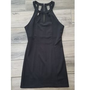MINKPINK strappy mini little black dress